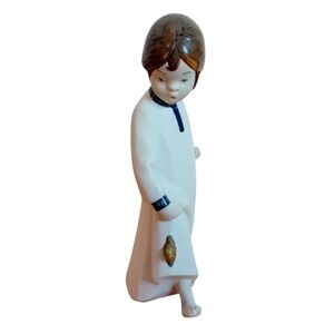 Rare Vintage 70s-80s Rex Valencia Spain Hummelwork Girl W Snail Statue #164 READ